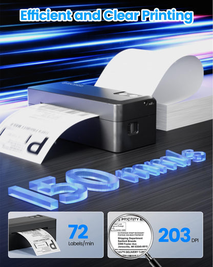 ByteCintia Bluetooth Etikettendrucker - 4x6 Thermodrucker