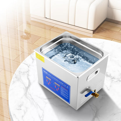 VEVOR Ultraschallreiniger 10L Edelstahl - Digital Heizung Timer
