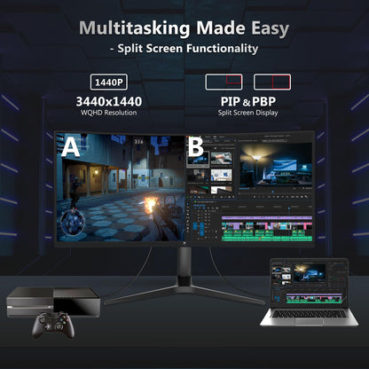 Z-Edge 34 Zoll Ultrawide Curved Gaming Monitor 165Hz WQHD