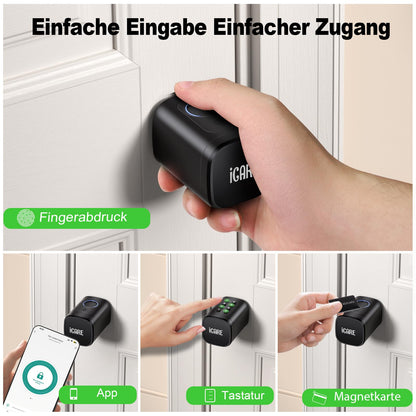 Elektronisches Türschloss Fingerabdruck Haustür – verstellbar 60-90mm