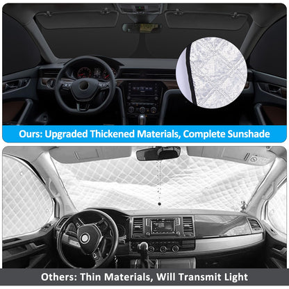 ZATOOTO Sonnenschutz Auto Frontscheibe für VW T5 T6, 3-teilig