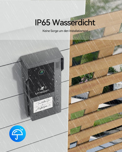 TMEZON WLAN IP Türsprechanlage 2-Familienhaus 1080P 7'' Touchscreen