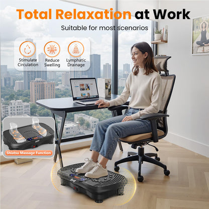 AXV Vibrationsplatte SLIM, Ganzkörpertraining, 120 Stufen, Bluetooth