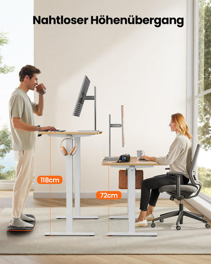 ErGear Elektrischer Gaming Schreibtisch 140x70 cm – 4 Memory