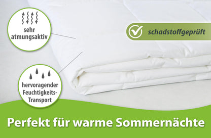 franknatur Lyocell Bettdecke 135x200, leichte Tencel Sommerdecke