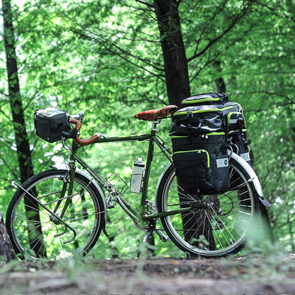 BAIGIO Fahrradtasche 3-in-1 Gepäckträger Rucksack – 75L Wasserdicht