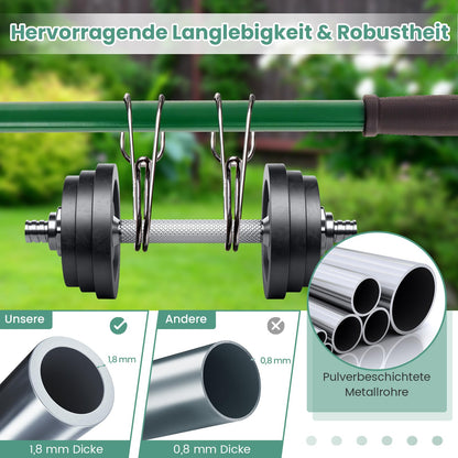 COSTWAY Rasen Nivellierrechen Metall, 91 × 25 cm, ergonomischer Griff