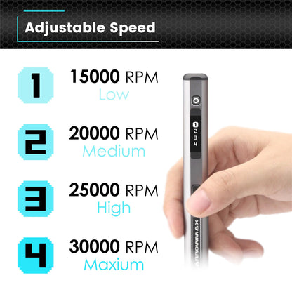ARROWMAX Mini-Gravierstift SGS, kabelloser Gravurstift mit 42 Bits