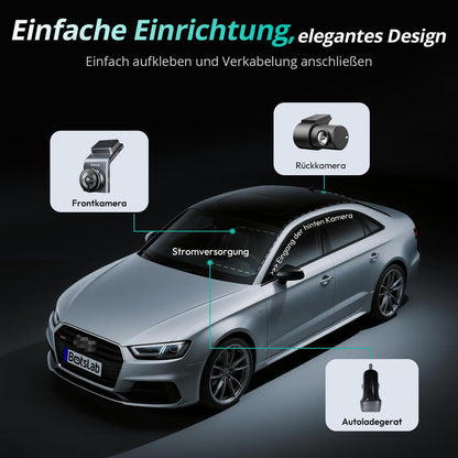 BOTSLAB G300H Plus 4K Dashcam vorne und hinten mit STARVIS 2 Sensor