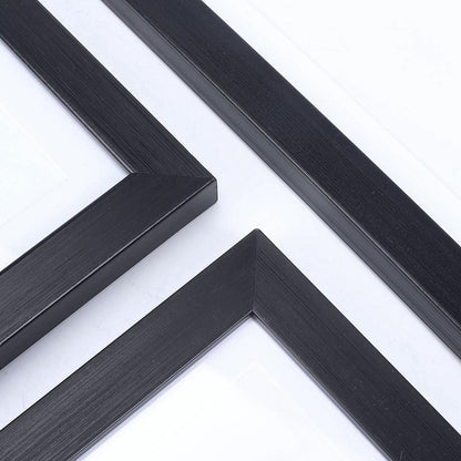 Giftgarden Bilderrahmen A4 Schwarz, 12er-Set für Wand und Tisch