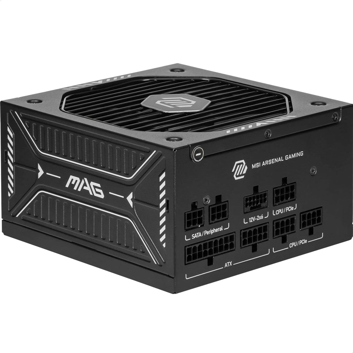 MSI MAG A750GLS PCIE5 Netzteil 750W 80 Plus Gold ATX 3.1 modular mit schwarzen Kabeln und 135-mm-Lüfter