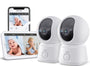 ARENTI Video-Babyphone mit 2 Kameras, 5" Display und App – Babyüberwachung mit LCD-Einheit