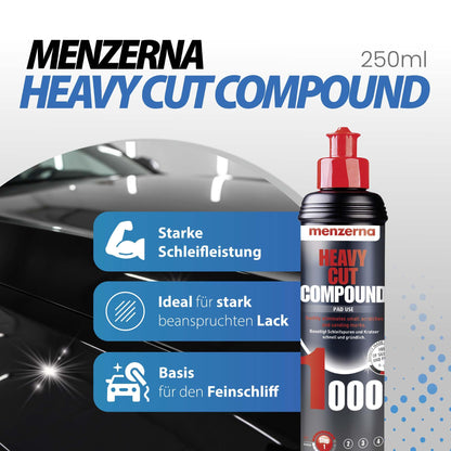 Menzerna Auto Polituren Set mit Heavy Cut, Medium Cut und Super Finish
