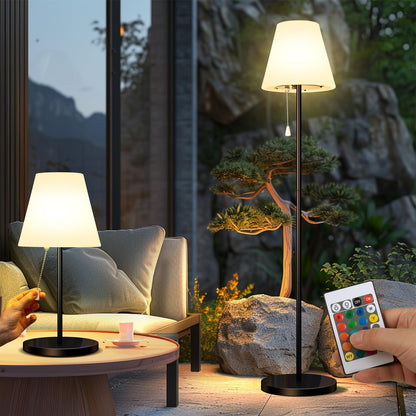 Bawoo Solar Stehlampe Outdoor mit Lichtsensor, RGB, IP65