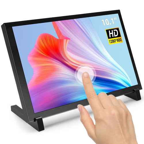 ELECROW Touchscreen Monitor Raspberry Pi Display - 10.1 Zoll HD: Schwarzer kapazitiver HD-Touchscreen für Raspberry Pi.