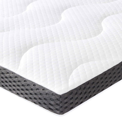 Amazon Basics Gel-Schaum Matratzen Topper - weiss 140x200cm, 7cm. Rechteckig. Verbessert Schlafkomfort und Druckentlastung.