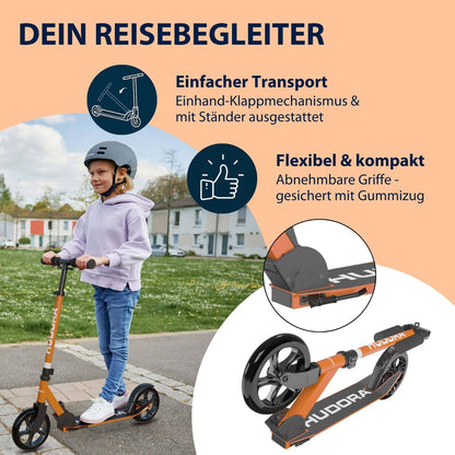 HUDORA Scooter Start 200, klappbarer Aluminium-Cityroller bis 100 kg