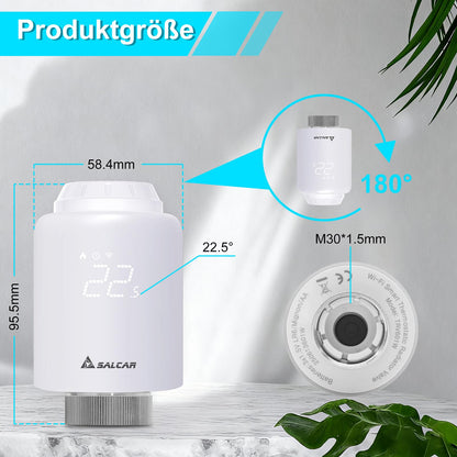 SALCAR TRV603 Smartes Heizkörperthermostat WiFi programmierbar