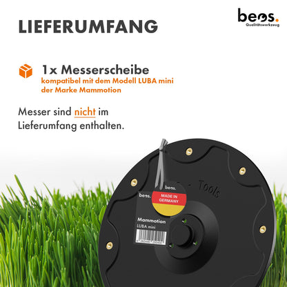BEOS Tuning-Messerscheibe Ø 172 mm für Mammotion LUBA mini Mähroboter