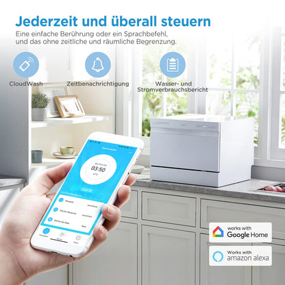 Midea Mini Geschirrspüler Tischgerät - 6 Massgedecke 2024