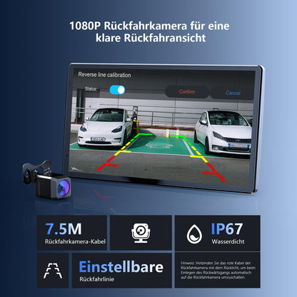 Krunia 8'' Tragbares Carplay Display – Apple CarPlay Android Auto