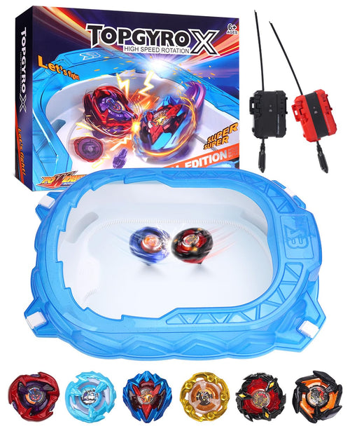 BGOVTAPO X-Arena Starter-Set – Battle-Tops Arena mit 2 Startern