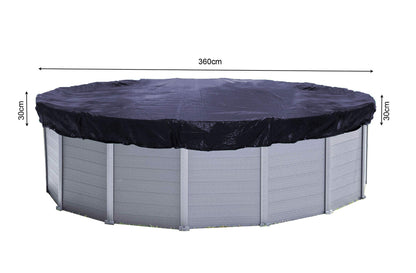 QUICK STAR Poolabdeckung rund Ø 420 cm, Solar & Winterplane