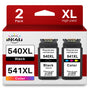 INK4U 540XL 541XL Multipack Druckerpatronen kompatibel für Canon, schwarze und farbige Patrone im 2er-Pack