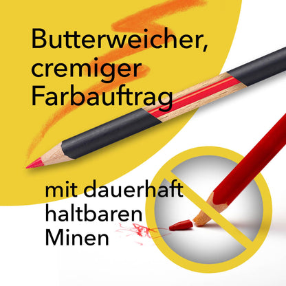 Castle Art Supplies Buntstift-Set mit 120 Stiften in Blechbox
