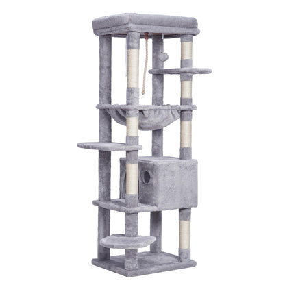 Heybly HCT050W Kratzbaum für grosse Katze - Hellgrau