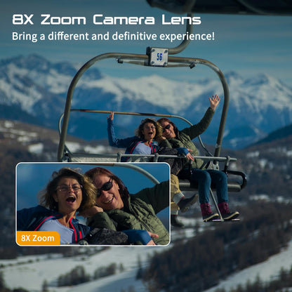 Apexcam M90 Action Cam 4K 60FPS 64MP WLAN wasserdicht mit Zubehör-Set