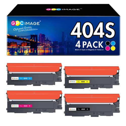 GPC IMAGE CLT-P404C Toner Set kompatibel für Samsung Xpress SL C480W, 4 Kartuschen in Schwarz, Cyan, Gelb, Magenta