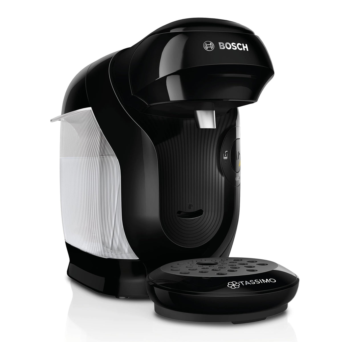 Bosch Tassimo Style friendly Kapselmaschine TAS112E, schwarz, kompaktes Gehäuse