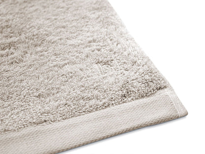 herzbach home Duschtuch 2er-Set Sandgrau, 70 x 140 cm, Baumwolle