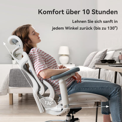 SIHOO Doro C300 Ergonomischer Bürostuhl mit 3D-Armlehnen