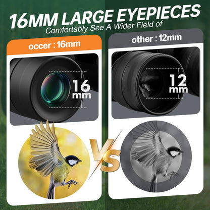 occer Fernglas 15x30 kompakt – für Vogelbeobachtung, Jagd und Reisen