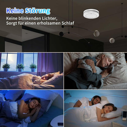 XINDUM Rauchmelder SM01 10er Set mit Magnethalterung, weiss