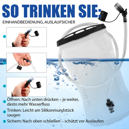 ONETOALL Laufweste mit Trinkblase 2L, ultraleichter Laufrucksack