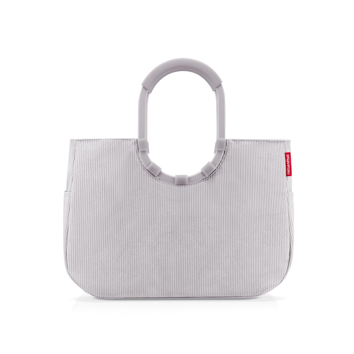 reisenthel loopshopper L Shopper, Cord Grey, 25 l, recyceltes PET – wasserabweisende Tragetasche mit Rundgriff