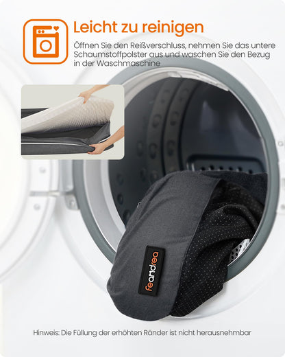 Feandrea Orthopädisches Hundebett PGW068G01V1 Dunkelgrau 112x86 cm