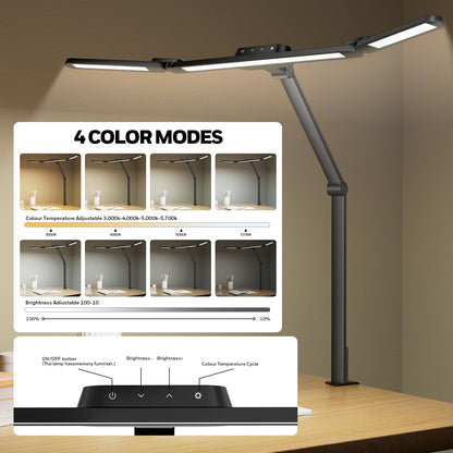 Honeywell HJ3 Architekt LED Schreibtischlampe – mit Klemme, Dimmbar