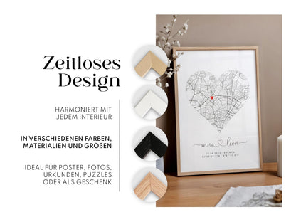 Artower Bilderrahmen 50 x 70 cm Eiche Natur, Holzrahmen mit Plexiglas