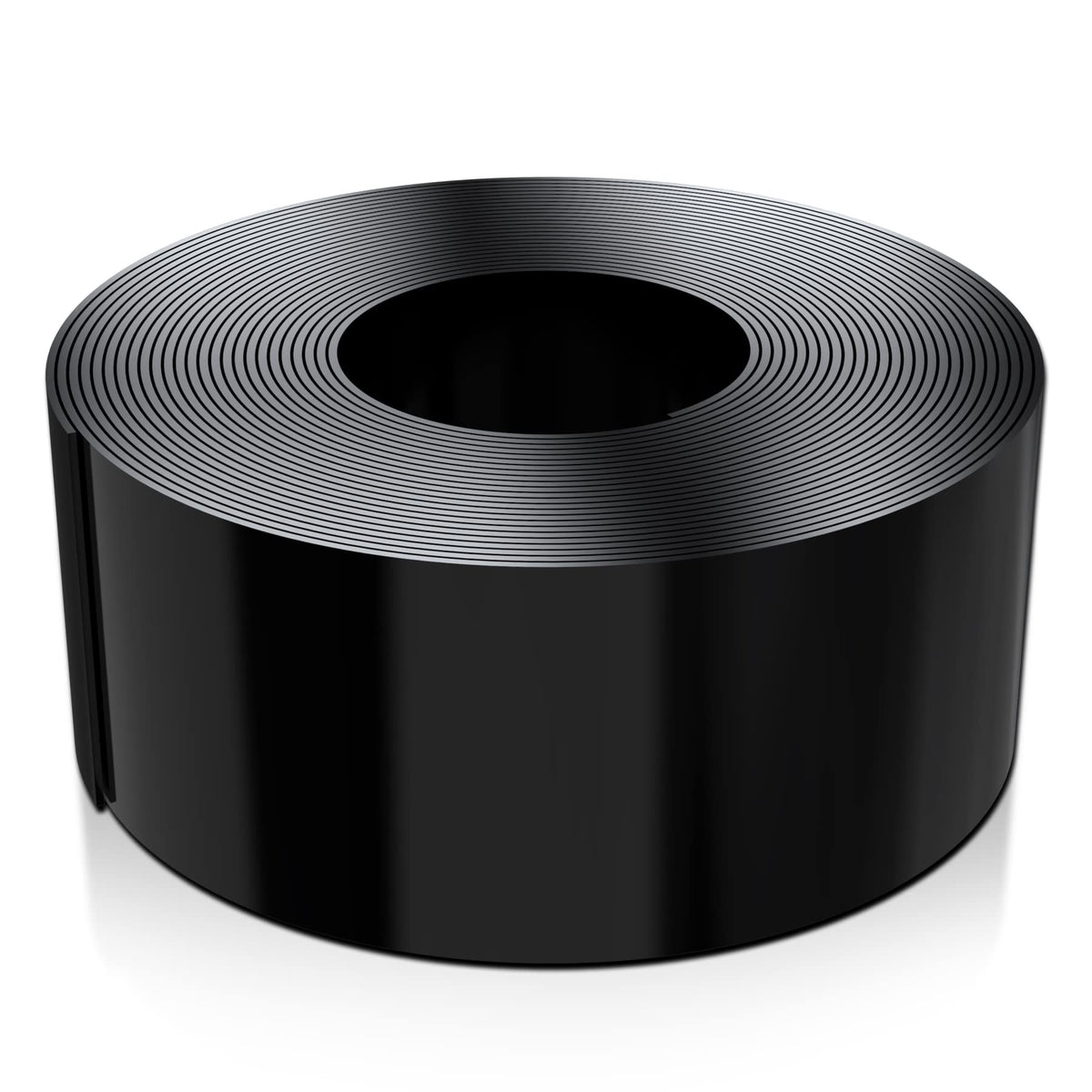 Forever Speed Rasenkante PE Beeteinfassung Schwarz 25 m x 10 cm als Rolle aus glattem Kunststoff
