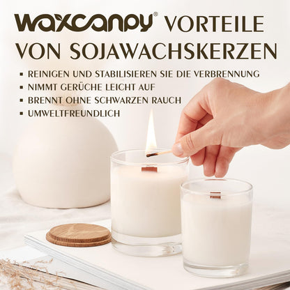 Waxcanpy Sojawachs für Kerzen 10 kg – natürliches Kerzenwachs