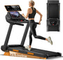 LONTEK Laufband klappbar 12 km/h – für Zuhause mit Herzfrequenz. Zum Cardio-Training daheim.