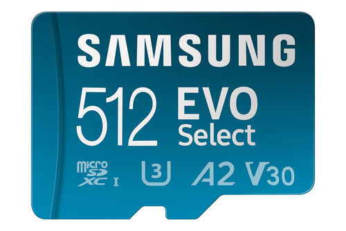 Samsung EVO Select 2024 microSD-Karte 512 GB mit SD-Adapter für Smartphones und Tablets