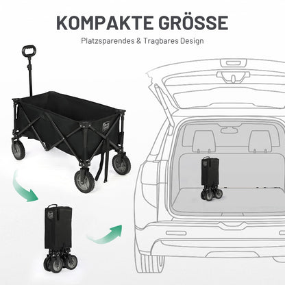 TIMBER RIDGE XXL Bollerwagen faltbar mit verstellbarem Griff