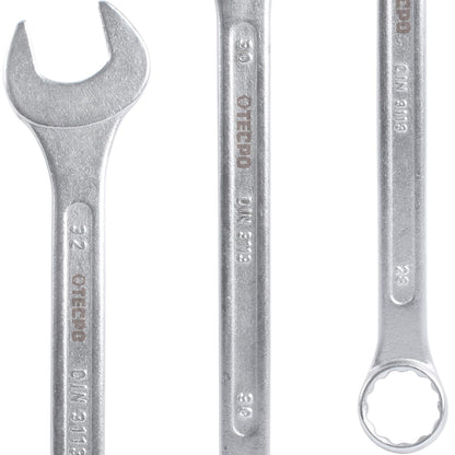 TECPO Maul-Ringschlüssel-Satz, 25-teilig, 6–32 mm, mit Rolltasche