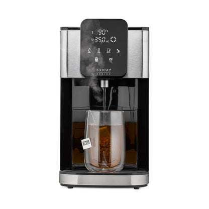 Caso HW 1660 Turbo Heisswasserspender 2600 W mit 4-Liter-Tank, Edelstahlgehäuse und Touch-Bedienpanel