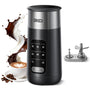 DREO Milchaufschäumer 8-in-1 elektrisch Edelstahl 270 ml Schwarz mit LED-Display